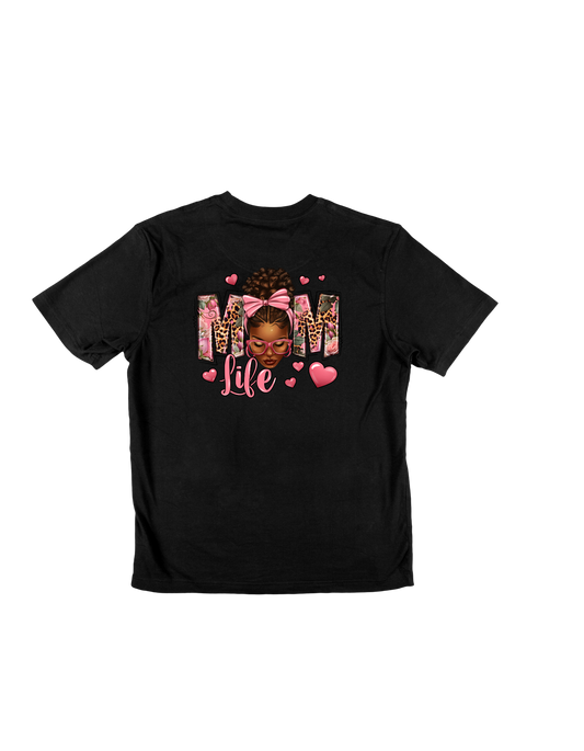 PINK MOM LIFE TEE SHIRT